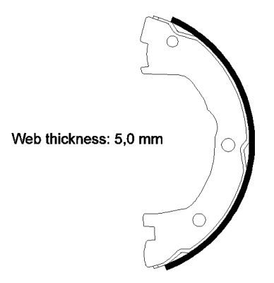 TEXTAR 91059000 Brake Shoe Set, parking brake
