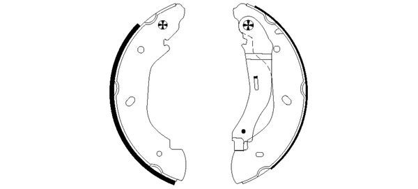 TEXTAR 91059100 Brake Shoe Set