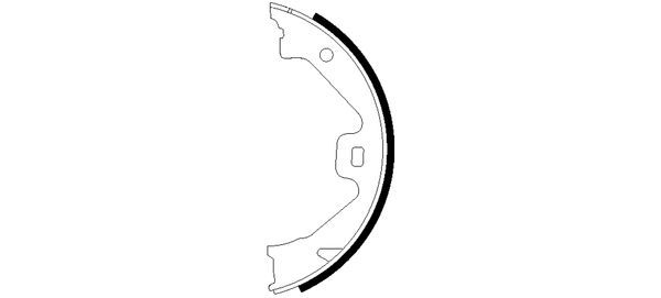 TEXTAR 91060300 Brake Shoe Set, parking brake