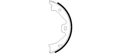 Brake Shoe Set, parking brake TEXTAR 91060300