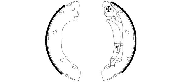TEXTAR 91060900 Brake Shoe Set