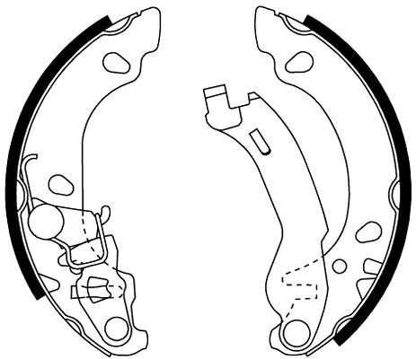 TEXTAR 91061000 Brake Shoe Set