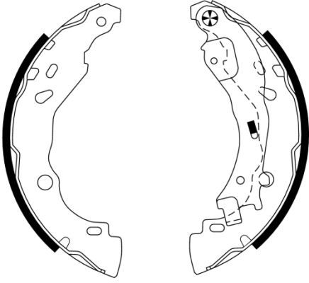 TEXTAR 91061600 Brake Shoe Set