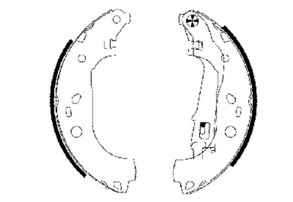 TEXTAR 91062000 Brake Shoe Set
