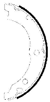 TEXTAR 91062100 Brake Shoe Set, parking brake