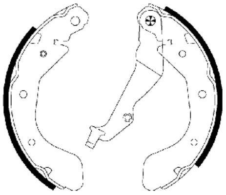 TEXTAR 91062500 Brake Shoe Set
