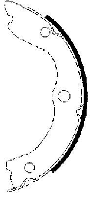 TEXTAR 91062700 Brake Shoe Set, parking brake
