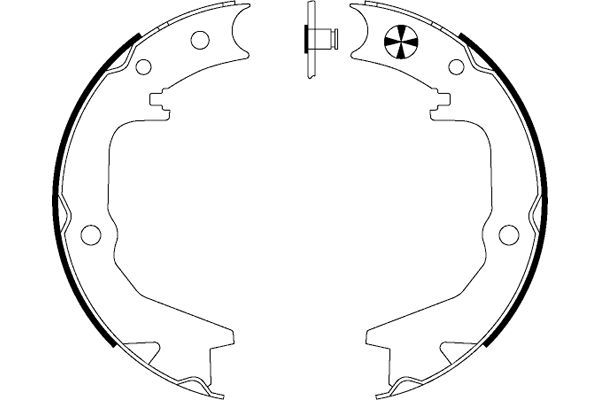 TEXTAR 91062900 Brake Shoe Set, parking brake