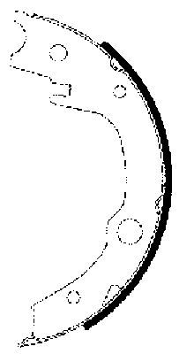 TEXTAR 91063200 Brake Shoe Set, parking brake