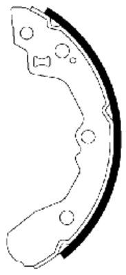 Brake Shoe Set TEXTAR 91065000