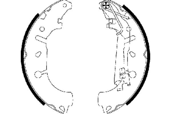 TEXTAR 91065400 Brake Shoe Set
