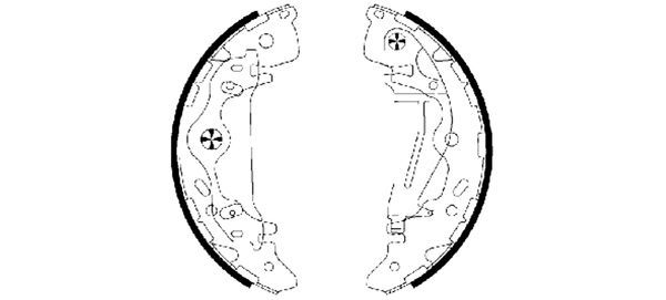 TEXTAR 91065800 Brake Shoe Set
