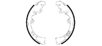 Brake Shoe Set TEXTAR 91066300