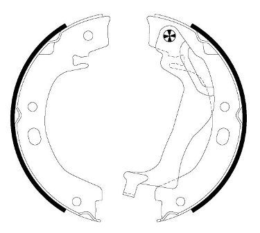 TEXTAR 91066500 Brake Shoe Set, parking brake