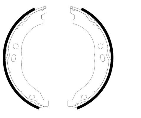 TEXTAR 91066700 Brake Shoe Set, parking brake