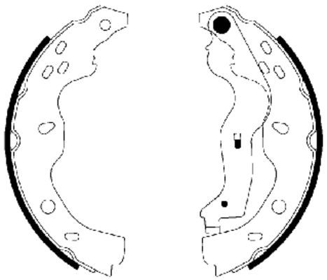 TEXTAR 91067500 Brake Shoe Set