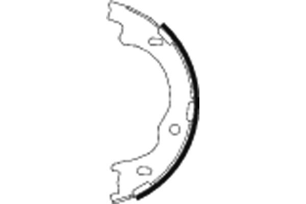 TEXTAR 91068100 Brake Shoe Set, parking brake