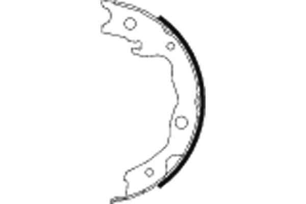TEXTAR 91068200 Brake Shoe Set, parking brake
