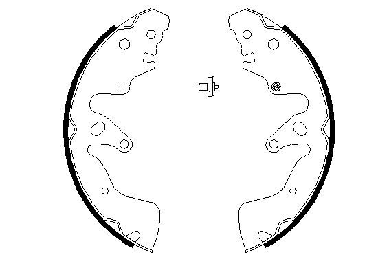 TEXTAR 91068700 Brake Shoe Set