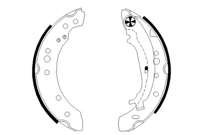 Brake Shoe Set TEXTAR 91068800