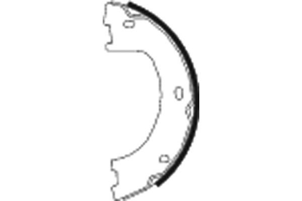 TEXTAR 91069000 Brake Shoe Set, parking brake