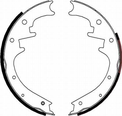 TEXTAR 91069700 Brake Shoe Set