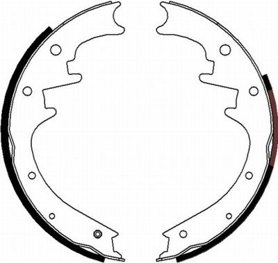 Brake Shoe Set TEXTAR 91069700