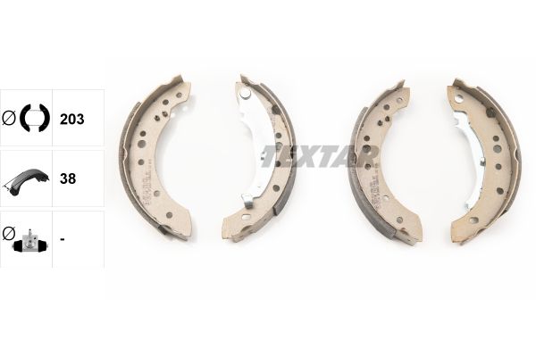 TEXTAR 91071400 Brake Shoe Set
