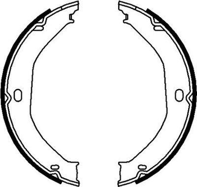 Brake Shoe Set, parking brake TEXTAR 91071700