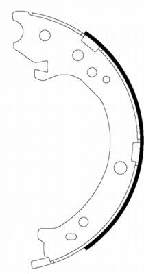 TEXTAR 91072300 Brake Shoe Set, parking brake