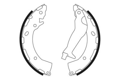Brake Shoe Set TEXTAR 91072600