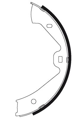 Brake Shoe Set, parking brake TEXTAR 91074700