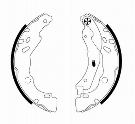 TEXTAR 91077200 Brake Shoe Set