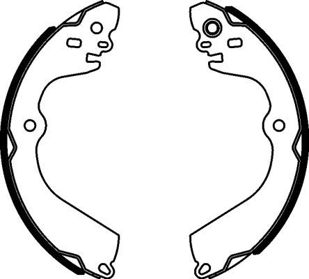 TEXTAR 91078400 Brake Shoe Set