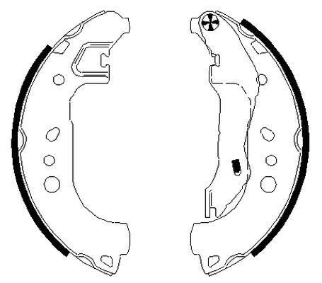 TEXTAR 91080100 Brake Shoe Set