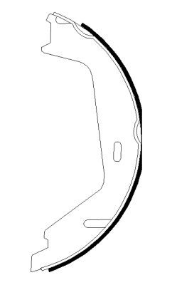 Brake Shoe Set, parking brake TEXTAR 91081300