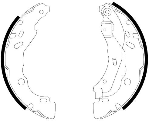 TEXTAR 91083200 Brake Shoe Set