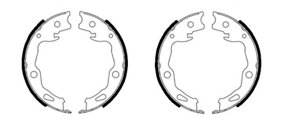 TEXTAR 91086000 Brake Shoe Set, parking brake