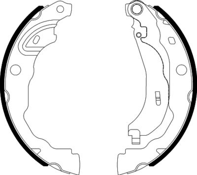 Brake Shoe Set TEXTAR 91088200