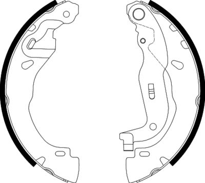Brake Shoe Set TEXTAR 91088500