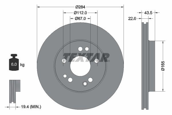 TEXTAR 92031900 Brake Disc