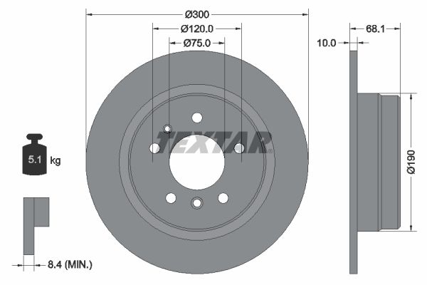 TEXTAR 92042600 Brake Disc