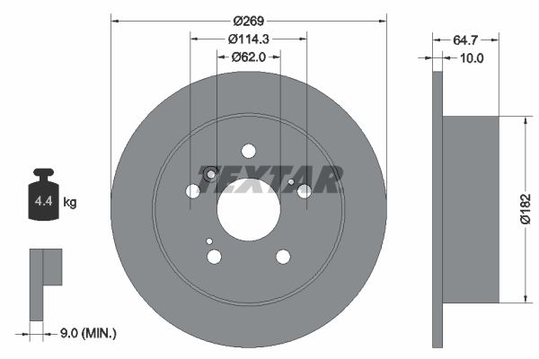 TEXTAR 92079300 Brake Disc