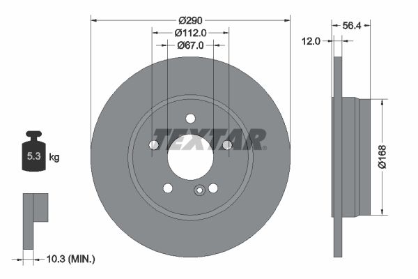 TEXTAR 92091103 Brake Disc