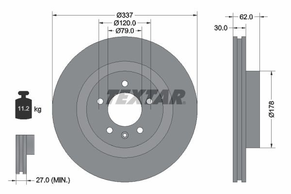 TEXTAR 92134603 Brake Disc