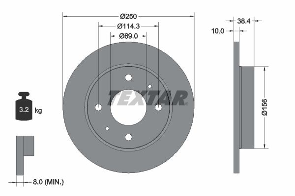 TEXTAR 92134903 Brake Disc