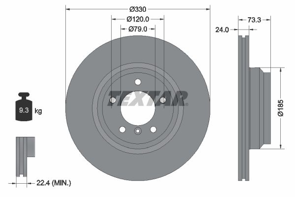 TEXTAR 92137805 Brake Disc