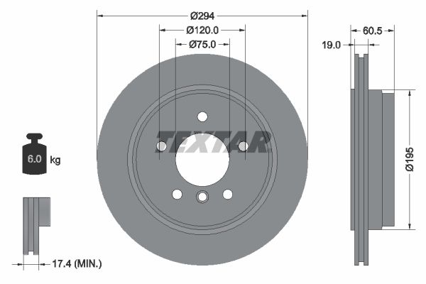 TEXTAR 92141703 Brake Disc