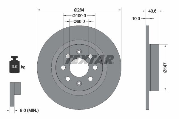 TEXTAR 92145903 Brake Disc