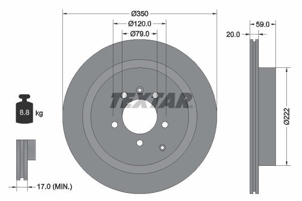 TEXTAR 92147703 Brake Disc